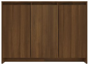 Aparador 102x33x75 cm derivados de madeira carvalho castanho