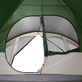 Tenda familiar estilo cabana para 6 pessoas impermeável verde