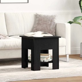Mesa de Centro vidaXL Carvalho Preto 40x40x42 cm Madeira de Engenharia