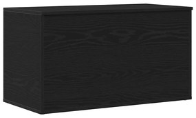 Baú de Armazenamento vidaXL Preto Carvalho 84x42x46 cm em Madeira Comp