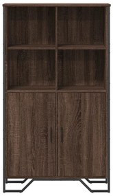 Armário alto 79,5x35,5x137,5cm deriv. madeira carvalho castanho