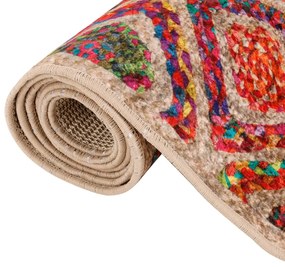 Tapete lavável antiderrapante 160x230 cm multicor