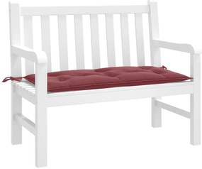 Almofadão banco jardim 100x50x7cm mesclado vermelho tinto