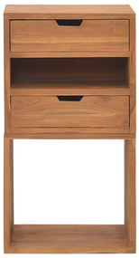 Mesa de cabeceira 40x30x76 cm madeira de teca maciça