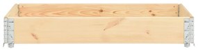 Canteiro elevado 50x150 cm madeira de pinho maciça