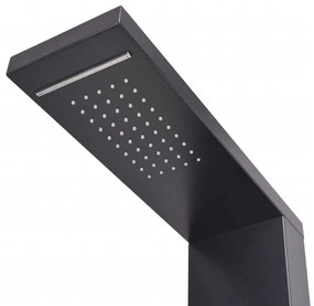 Chuveiro de Hidromassagem - Preto Mate - Design Moderno
