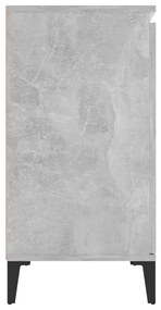 Aparador 104x35x70 cm derivados de madeira cinza cimento
