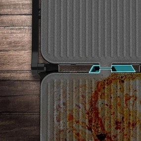 Grelhador elétrico com 2000W Rock'nGrill 2000 Full Open