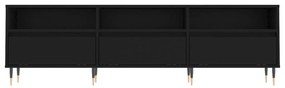 Móvel de TV 150x30x44,5 cm derivados de madeira preto