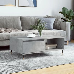 vidaXL Mesa de centro 90x60x35 cm derivados madeira cinzento cimento