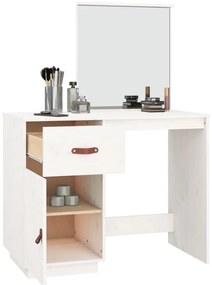 Toucador 95x50x134 cm madeira de pinho maciça branco
