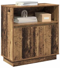 Sideboard com LED Madeira Velha 71x34,5x75 cm Madeira de Engenharia