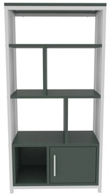 Estante Valero – Verde e Branco – 60 cm x 120 cm x 29,6 cm