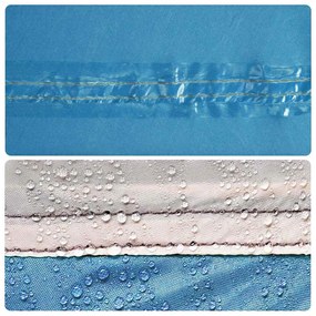 Corta-vento de campismo 340x130 cm impermeável azul