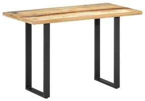 vidaXL Mesa de jantar 120x60x76 cm madeira recuperada maciça