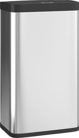 HOMCOM Lixeira com Sensor, 45 L Lixeira de Cozinha com Tampa Soft-Close, Sensor de Movimento para Cozinha, Quarto, Escritório, Prata | Aosom Portugal