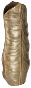 Vaso 20 X 10 X 51 cm Dourado Metal