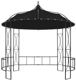 Gazebo redondo 300x290 cm antracite