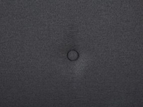 Cama de casal em tecido cinzento escuro 160 x 200 cm AMBASSADOR Beliani