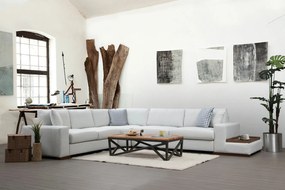 Sofá de Canto Loop - Branco - 282 x 363 x 95 cm