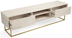 Móvel de TV Escape – Travertine Gold – 180 cm x 50 cm x 40 cm