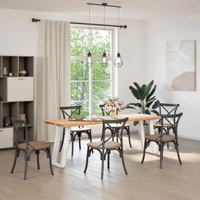 Pés de mesa de console em forma de U, 2 peças, branco, 28x(72-73) cm,