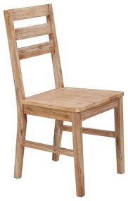 Cadeiras de jantar 6 pcs madeira de acácia maciça