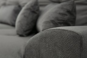 Sofá de Canto Frido – Antracite – 304 cm x 190 cm