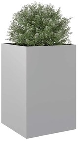 Vaso/floreira 52x48x75 cm aço galvanizado prateado