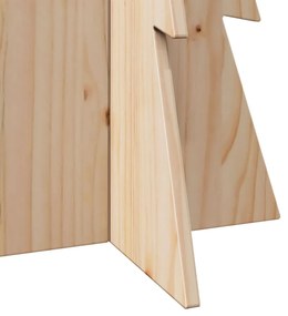 Árvore de Natal decorativa 112 cm madeira de pinho maciça