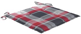 Cadeiras exterior dobráveis c/ almofadões 4 pcs acácia maciça