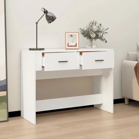 Mesa consola 100x39x75 cm derivados de madeira branco