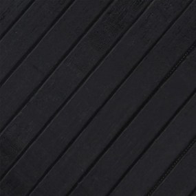 Tapete retangular 70x500 cm bambu preto