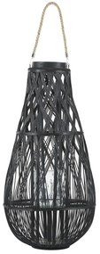 Lanterna decorativa preta 77 cm TONGA Beliani