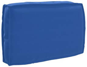 vidaXL Almofada de palete para encosto Azul real 60 x 40 x 12 cm