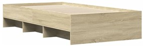 Estrutura cama s/ colchão derivados de madeira carvalho sonoma