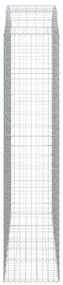 Cesto gabião arqueado 200x50x220/240 cm ferro galvanizado