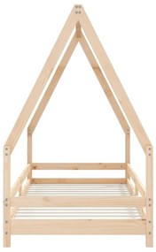 Estrutura de cama infantil 90x200 cm pinho maciço