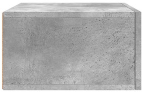 Mesas de cabeceira parede 2 pcs 35x35x20 cm cinza cimento