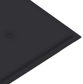 Banco de jardim empilhável c/ almofadão 128,5 cm teca maciça