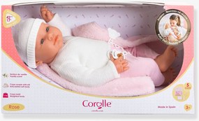 Boneca bebé recém-nascida 42 cm rosa