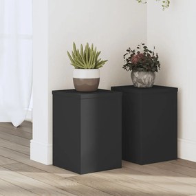 Suportes p/ plantas 2 pcs 20x20x30 cm derivados madeira branco