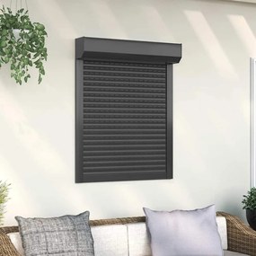 vidaXL Persiana de enrolar em alumínio 80x100 cm antracite