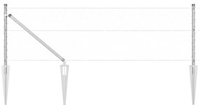 Cerca Hexagonal vidaXL 0.6x50 m Aço Galvanizado