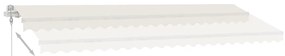 Toldo automático independente 500x300 cm cor creme