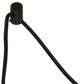 Candeeiro suspenso preto 3 luzes incl. LED âmbar regulável - Cava Luxe Moderno