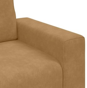 Poltrona 60 cm veludo castanho