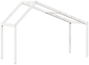 Telhado de cama infantil 203x80,5x142 cm pinho maciço branco