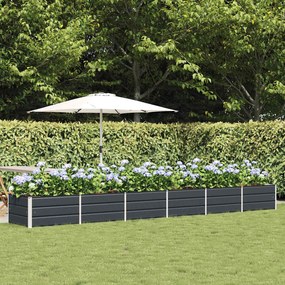 vidaXL Floreira Antracite 480 x 80 x 45 cm Aço