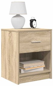 Mesas de cabeceira 2 pcs com gaveta 40x34x50 cm carvalho sonoma